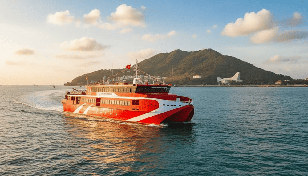 Di chuyển tới C&ocirc;n Đảo bằng t&agrave;u cao tốc